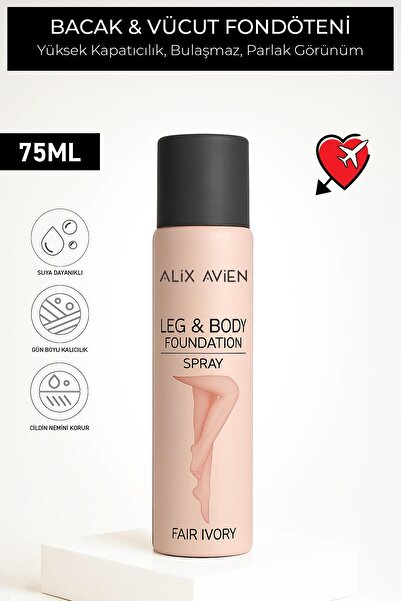 Alix Avien Bacak Fondöteni Fair Ivory Bronzlaştırıcı Etkili Çatlak Ve Görünüm...