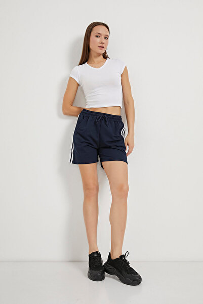 Arma Life Kadın Beli Lastikli Yanı Şeritli Laci Mini Şort