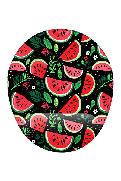 iyi fikirler Mousepad cu model pepene verde, cu suport pentru încheietura mâi...