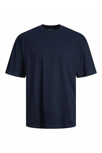 Jack & Jones Erkek Lacivert Jjebradley Tee Ss O-neck Noos T-shirt 12249319-Navyblaze