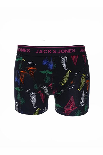 Jack & Jones Erkek Lacivert Jacroy Trunk Try Boxer 12225101-Navyblaze