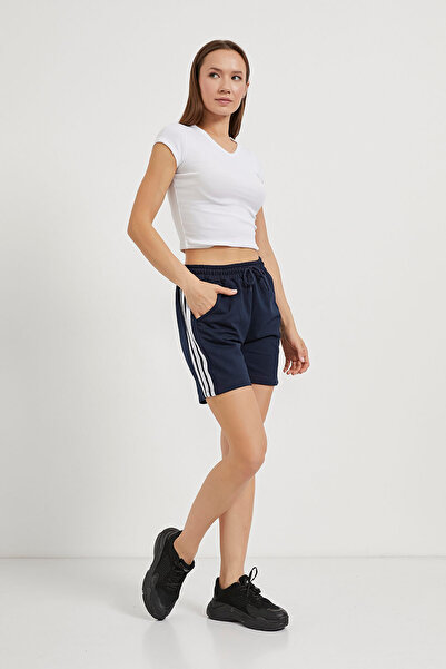 Arma Life Kadın Beli Lastikli Yanı Şeritli Laci Mini Şort