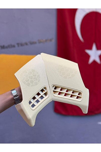 3D Printer Man Bej Mercedes W210 Hoparlör Kapağı Sağ-Sol Takım (Abs Malzeme)