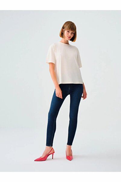 Loft Kadin Mavi Lf 2037056 Natalie Minael Dark Blue Wash W Pnt Natalie Jean L...