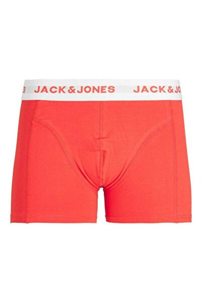 Jack & Jones Erkek Turuncu Jacdaniel Trunks 3 Pack Boxer 12213089-Fieryred