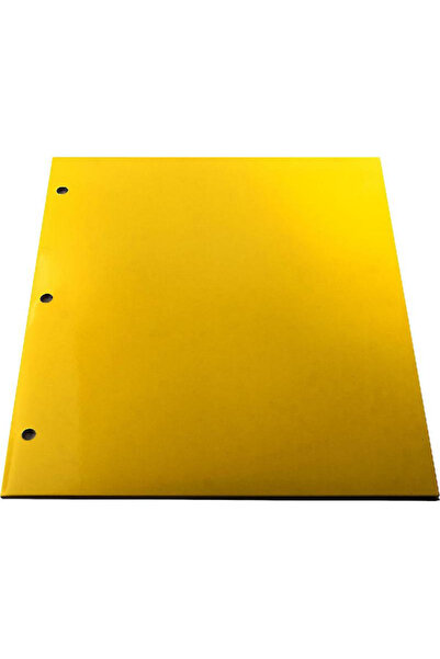 Roaring Spring Portfolio Laminated A43 Hole Punched Yellow