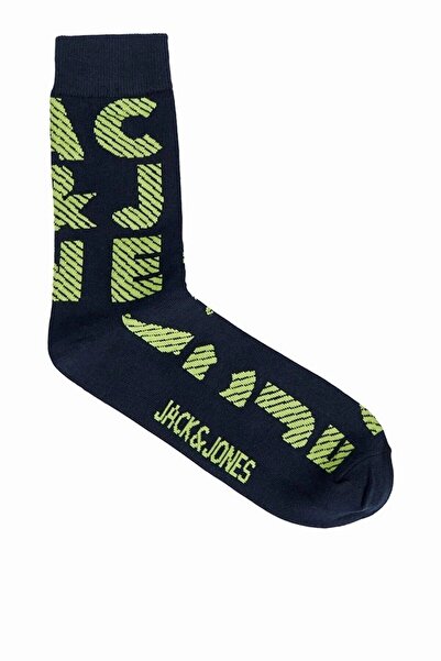 Jack & Jones Мъжки сини чорапи Jacillusion Color Sock 12240462-Navyblaze