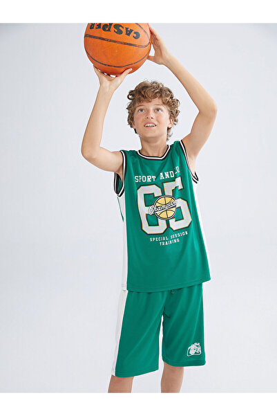 LC Waikiki New Season Crew Neck Printed Boys Undershirt - S5Eh97Z4