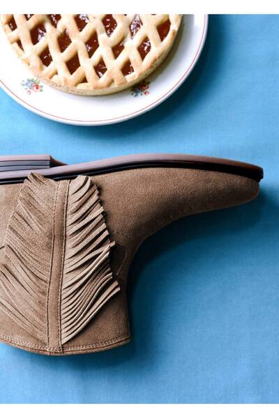 MANGO Kids Püsküllü deri bot