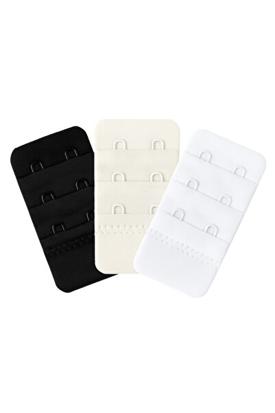 PAMORA Kadın 3'lü Sütyen Askı Uzatma Aparatı | Esnek Ayarlanabilir Kopça, Çok Renkli