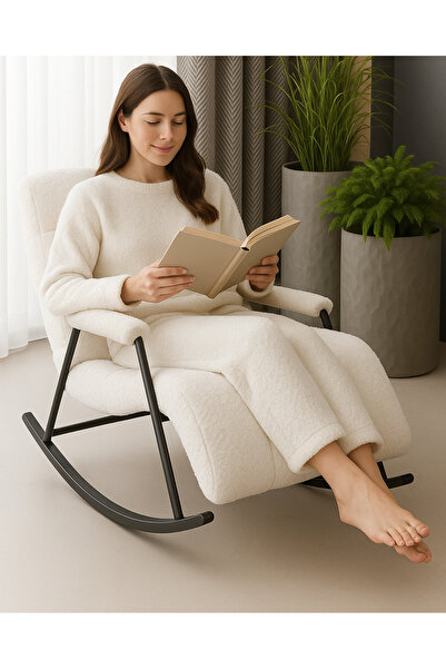 Velura Home & Living Coco Sallanan Berjer & Tv Koltuğu & Dinlenme & Okuma & Emzirme Koltuğu
