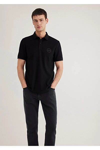 Mavi Ανδρικό μπλουζάκι πόλο μαύρο μπλουζάκι πόλο 0610305-900-Std