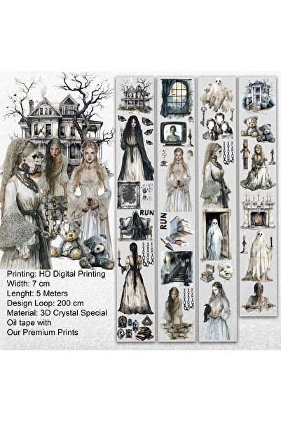 Onwize Scrapbook Voices in the Mansion-3D Crystal Special Oil tape- Etiket-St...