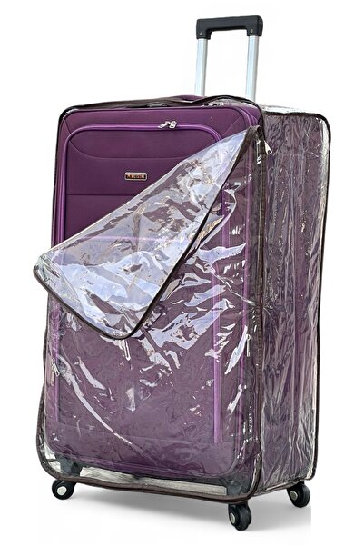 ZAAPPY Soft Material 32 Inch (36-40kg) Extra Large Purple Luggage With Cover, Ultra Lightweight