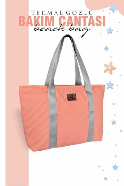 EYNA ANNE VE BEBEK TEKSTİL ÜRÜNLERİ Solena Beach Bag - Mother Baby and Beach Bag
