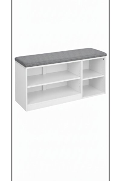 YURKUR MOBİLYA Ayakkabı tezgahı ayakkabı taburesi puflu minderli ayakkabılık