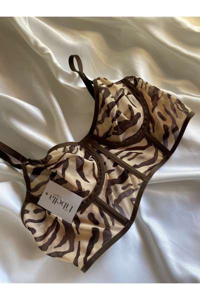 LİBELLA İÇ GİYİM Comfort Zebra Pattern Bustier Tulle - Σετ Εσωρούχων - Φανταχτερό Σετ
