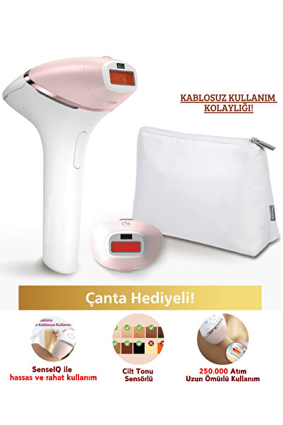 Philips Premium Kablosuz Series 9500 Yüz ve Vücüt Yüksek performanslı Lazer Epilasyon