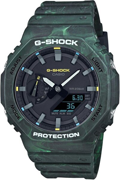 Casio Ga-2100fr-3adr جي شوك إركيك كول ساتي