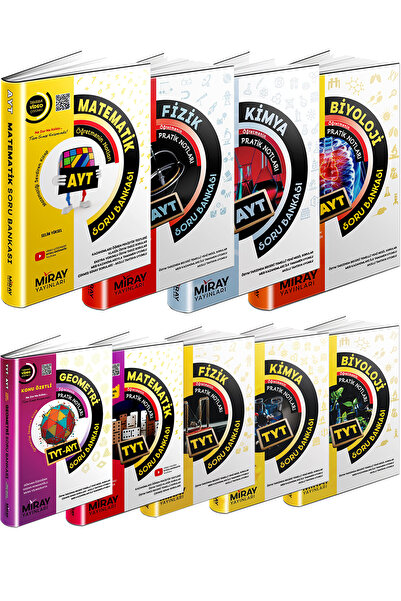 Miray Yayınları 2025-2026 Miray Tyt-ayt Sayısal Matematik Fizik Kimya Biyoloj...