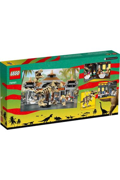 LEGO مركز الزوار في عالم الجوراسي 76961: هجوم التيرانوصور ريكس والرابتور