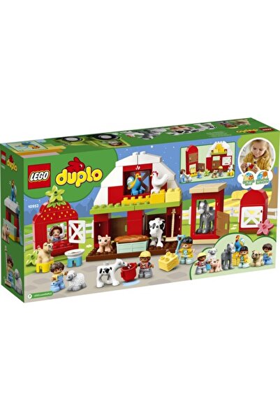 LEGO DUPLO Town Barn, Tractor and Farm Animal Care 10952 Educational Farm Play Set; (97 Pieces)