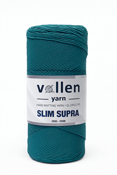vollen yarn Slim Supra 200 Gr Mumlu Polyester İp – Çanta İpi, Runner İpi, Bileklik İpi, Pase İpi –Cam Göbeği