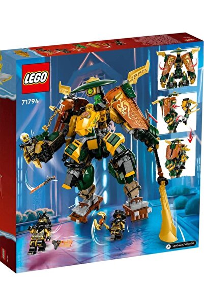 LEGO NINJAGO Lloyd وArin Ninja Robot Team - 71794 مجموعة بناء للأطفال (764 قطعة)