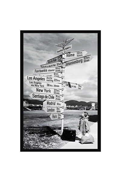 Hi Kami صورة عتيقة باللونين الأبيض والأسود - بطاقة ملاحظات هدية مزخرفة وبطاقة بريدية |   10x15 سم