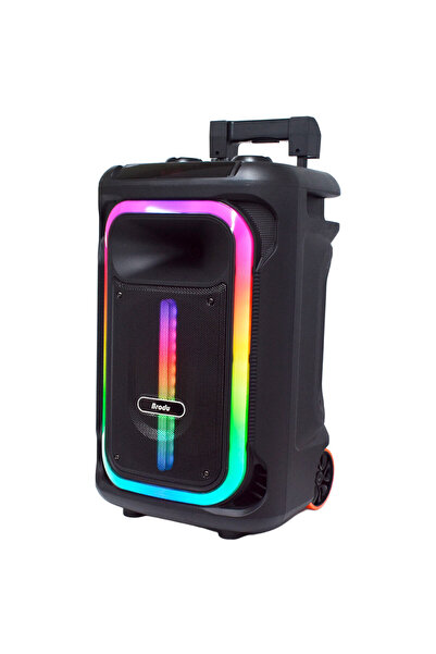 Brodu Bts 1928 Taşınabilir  Şarjlı 12 inc 100 w Karaoke Amfi Bluetooth Parti Hoparlörü