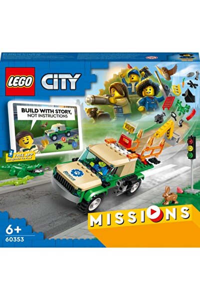 LEGO ® City Vahşi Hayvan Kurtarma Görevleri 60353 - Yaratıcı Oyuncak Yapım Seti (246 Parça)