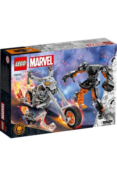 LEGO ® |   مجموعة بناء Marvel Ghost Rider Robot ودراجته النارية 76245 للأعمار من 7 سنوات فما فوق (264 قطعة)