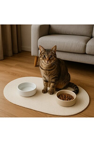 ÖRGÜM Kedi Paspası Kedi Mama Paspası