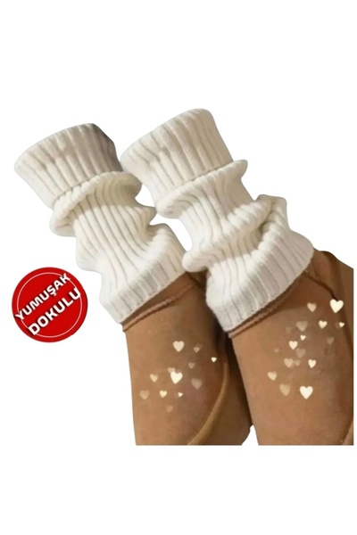 EMKA GİYİM 100% Acrylic Premium Knitwear Knit Leg Warmer Foot Warmer Leggings