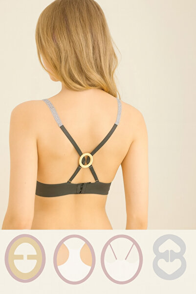 mirach 3 Pcs Bra Clip Set Bra Strap Hider Strap Storage Hideaway Device Ring