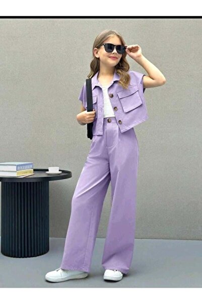 KOKOŞ BEBEK Set elegant pentru fete cu jachetă de vară |   Între 9/16 ani (1 ...