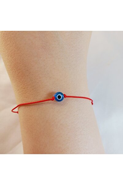 Crystal Atelier Nazar Boncuklu Kırmızı İp Bileklik - Nazar Boncuklu Şans Bile...