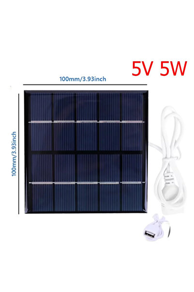 Choice 5V 5W 5W 12V Solar Cell Waterproof Solar Charging Panel DIY Polysilicon Solar Epoxy Cell Charger for