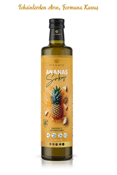 FiShake Ananas Sirkesi 500 ML ( %100 Doğal Fermente )