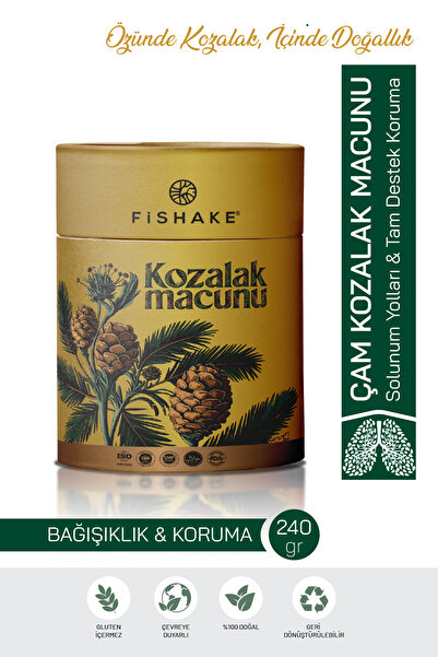 FiShake Kozalak Macunu - Çam Kozalağı Macunu Beta Glukan ve Vitamin Katkılı 2...