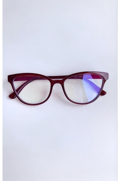 HMG Aksesuar نظارات CATEYE BLUE BLOCK للسيدات من FLOWERS BORDO