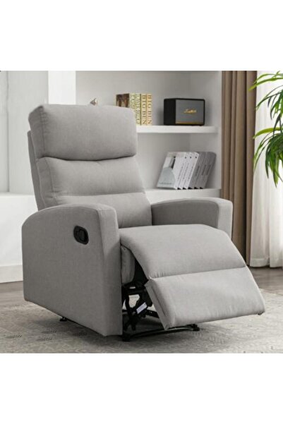 BAITY Luxury Fabric Recliner Chair - Light Gray