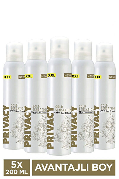 Privacy Gold Women Kadın Deodorant 5x200 ml
