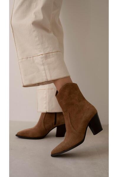 ECENİN BUTİĞİ Larissa Camel Süet Bot