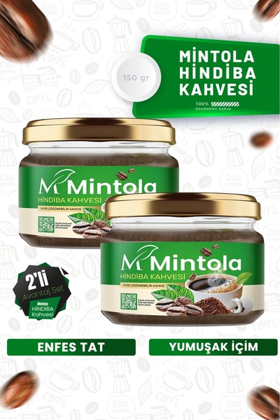 MİNTOLA STORE 2 قطعة من حبوب الهندباء البنية 2 × 150 جرام