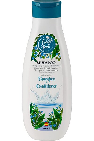 FRESH FEEL شامبو وبلسم نيللي فريش فيل/ 2 في 1 للعناية بالشعر الناعم والحريري، 750 مل (صنع في إسبانيا)