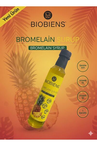 KDR ANTEP DOĞAL GIDA PAZARI BROMELAİN ŞURUBU 250 ml.