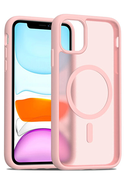 Fuchsia غطاء جوتا ماجسيف لهاتف آيفون 12 - بودرة