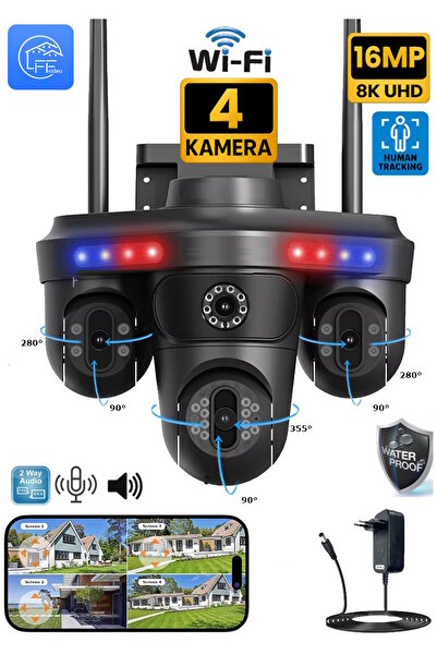 Ventus Avenir AV-S316 4 Kameralı 16MP 3 Ptz Dönebilen Wifi Sesli Kamera