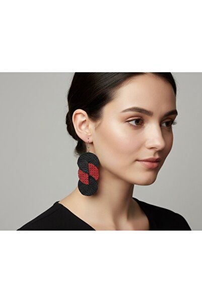 DENİZ TASARIM Küpe hakiki deri